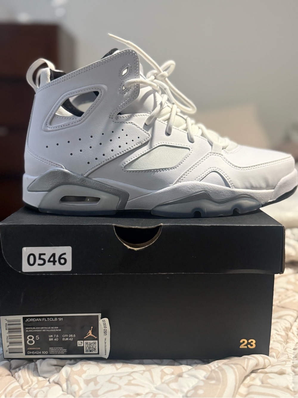 Jordan White Men’s High-Top Sneakers